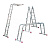 Лестница алюминиевая трансформер  (4х3) 0,93/1,7/3,38