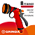 Пистолет поливочный 8 режимов курок сзади пластиковый с TPR покрытием GRINDA